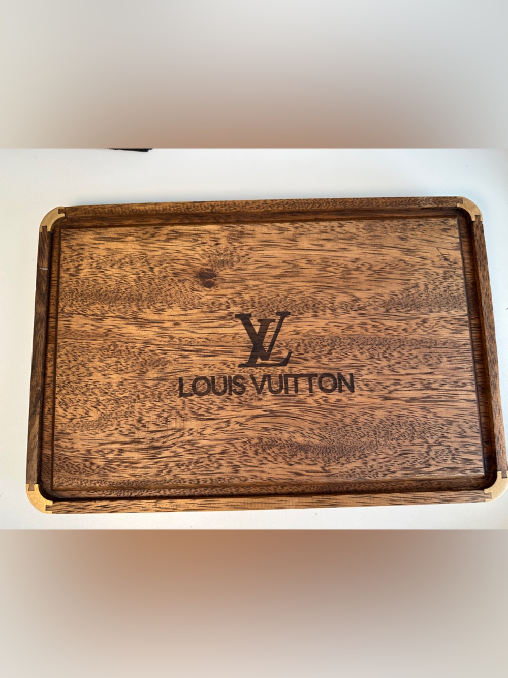 Chic Louis Vuitton Monogram Canvas Serving Tray Accent Piece - Picture 4 of 6